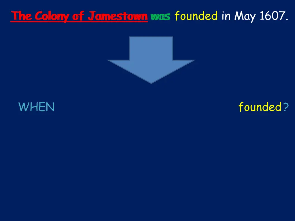 the colony of jamestown was founded in may 1607 1