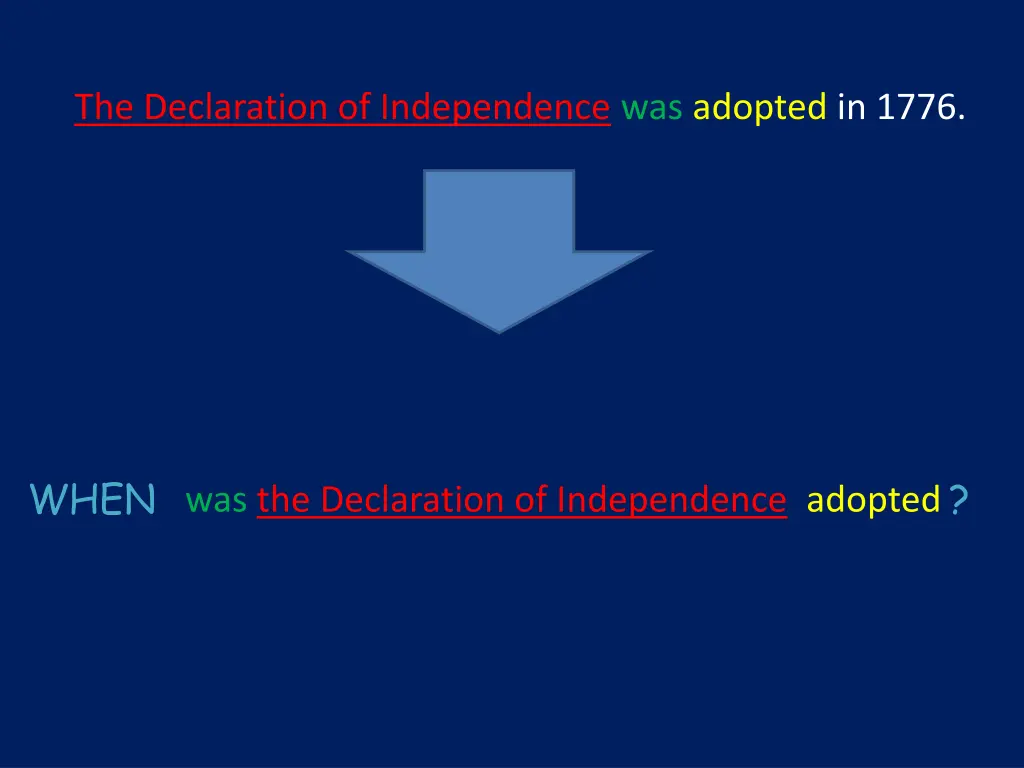 the declaration of independence was adopted 1