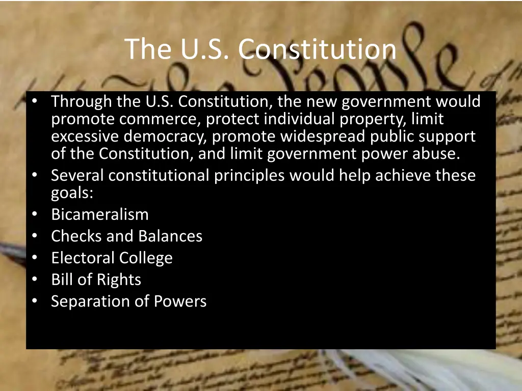 the u s constitution