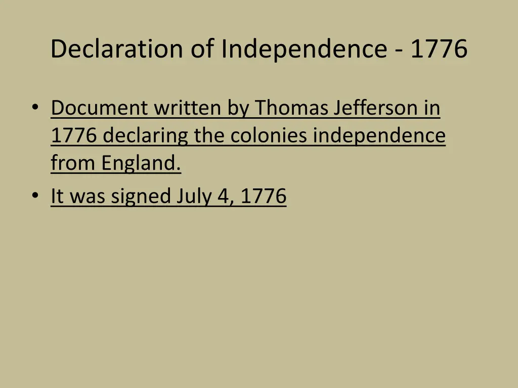 declaration of independence 1776