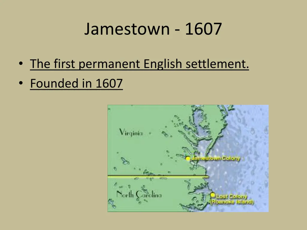 jamestown 1607