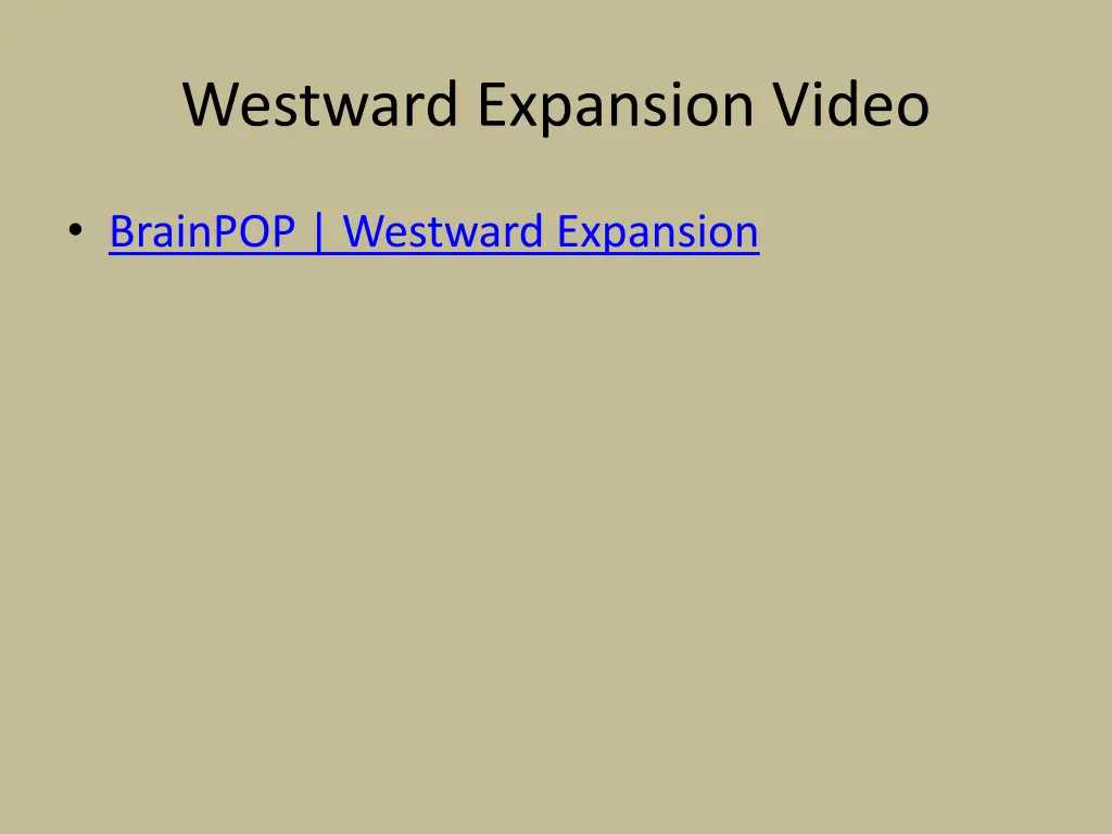 westward expansion video