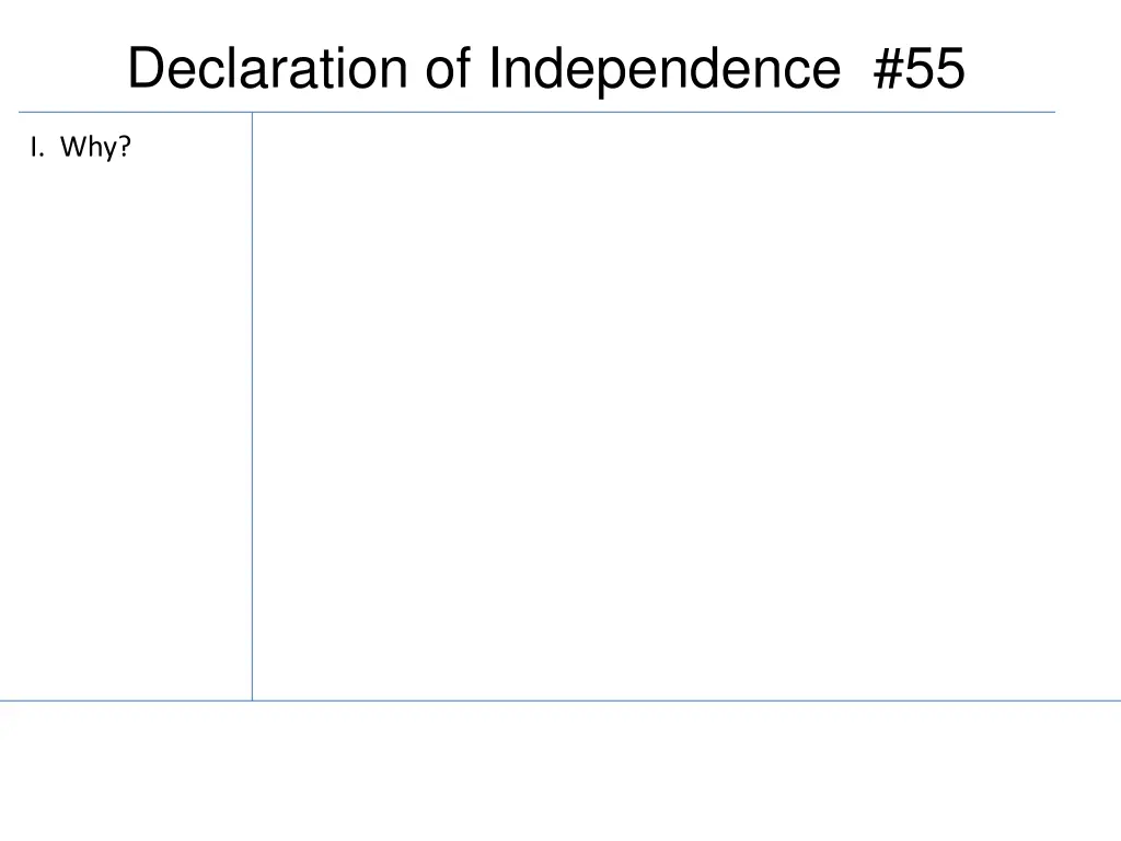 declaration of independence 55