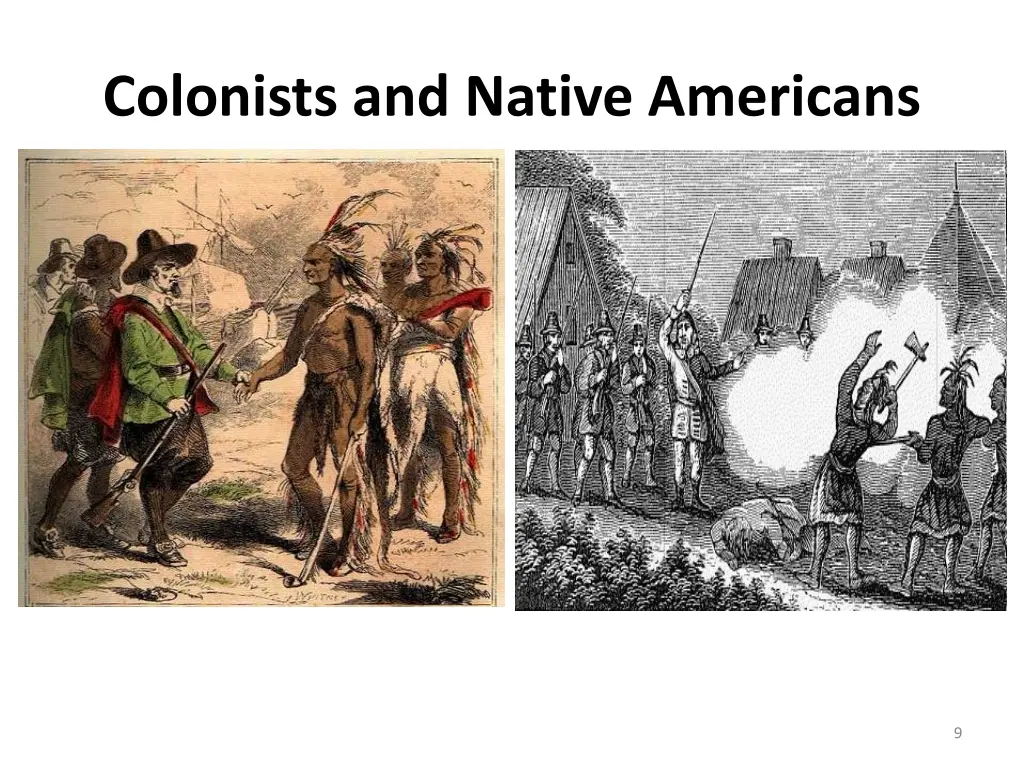 colonists and native americans