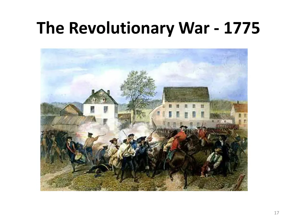 the revolutionary war 1775