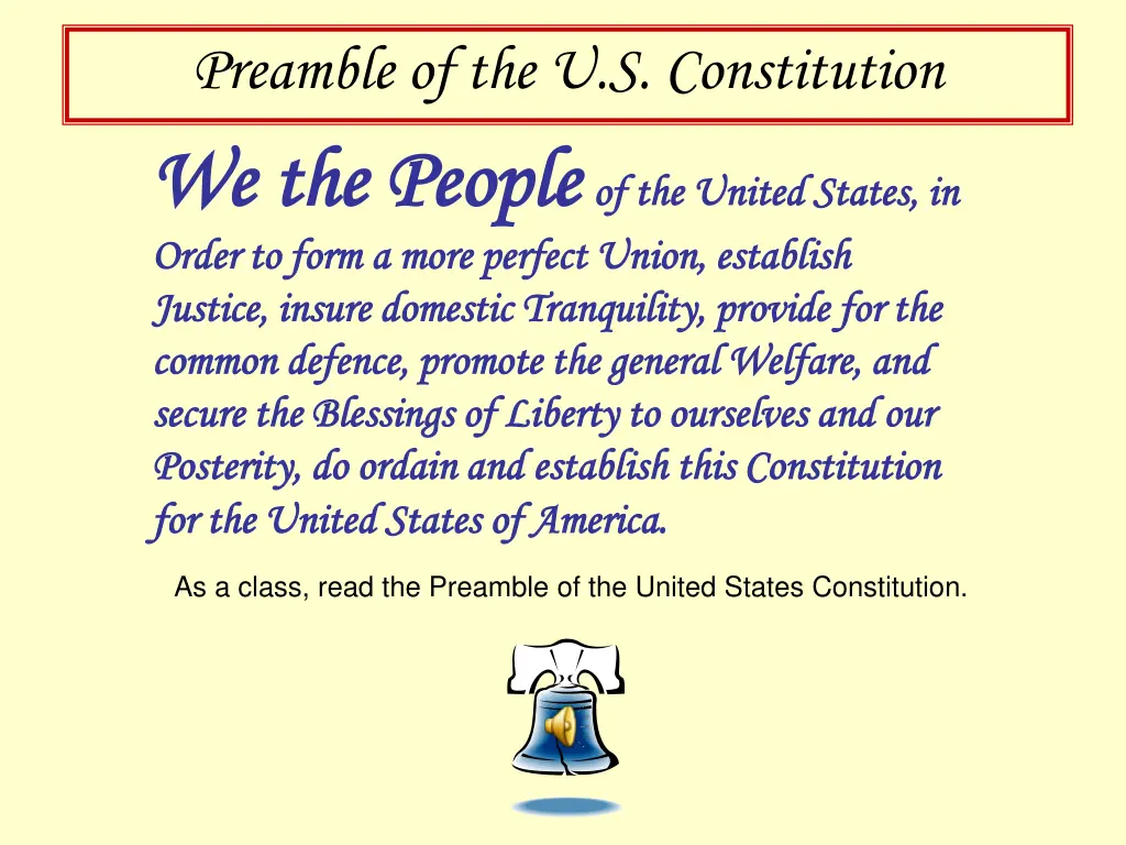 preamble of the u s constitution