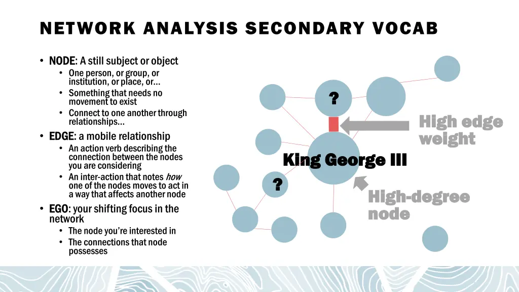 network analysis secondary vocab