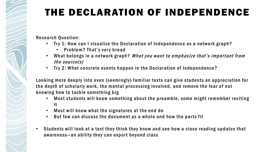 the declaration of independence