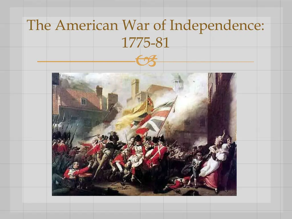 the american war of independence 1775 81