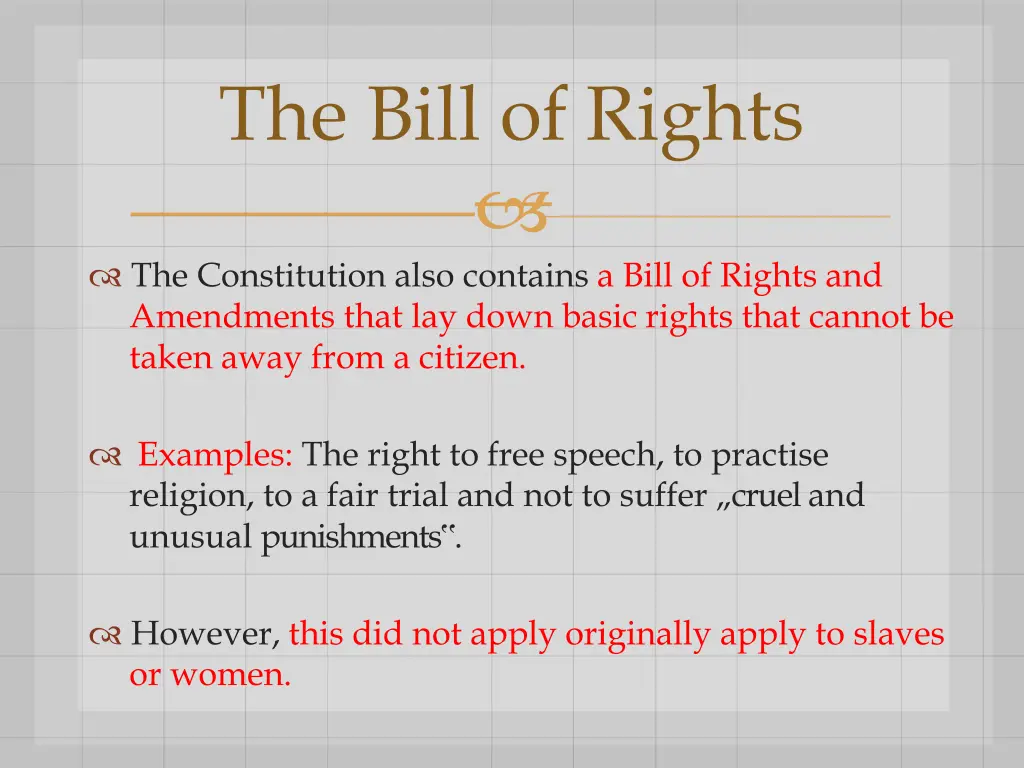 the bill of rights