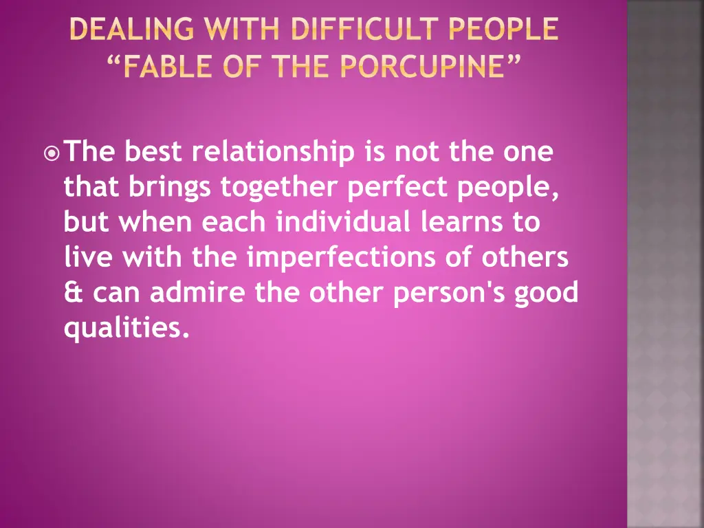 dealing with difficult people fable 3