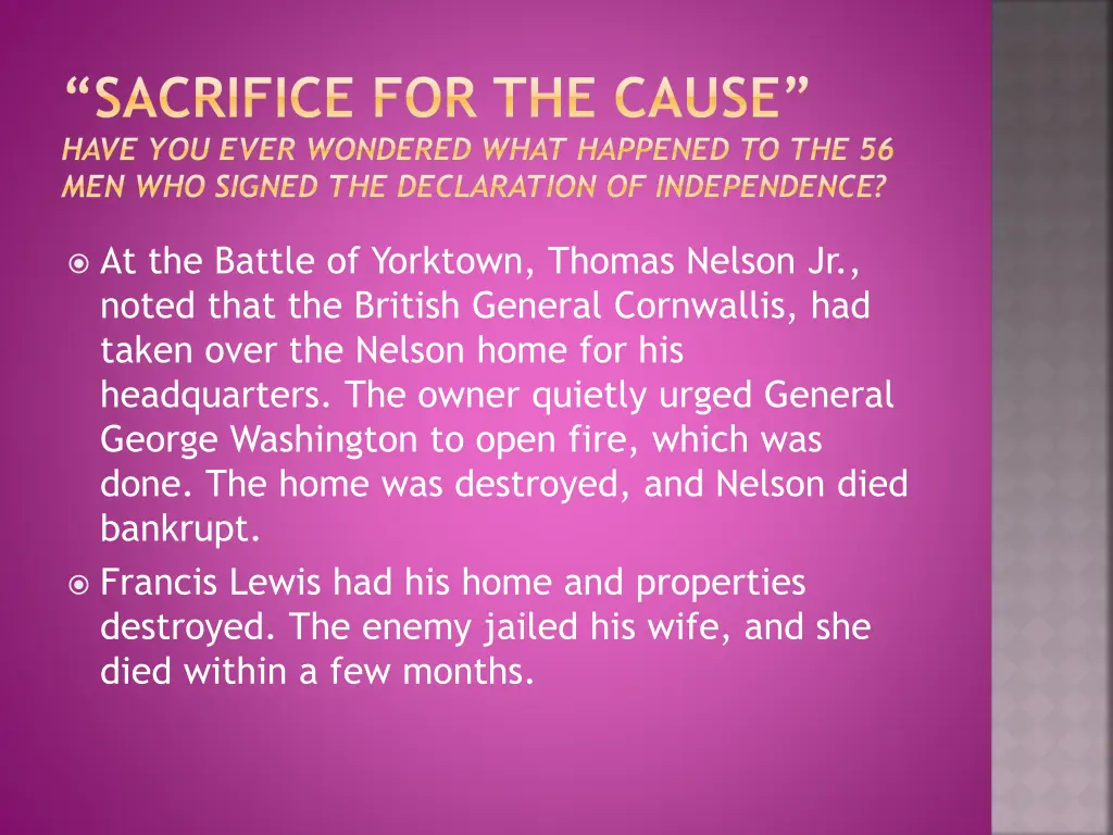 sacrifice for the cause have you ever wondered 3