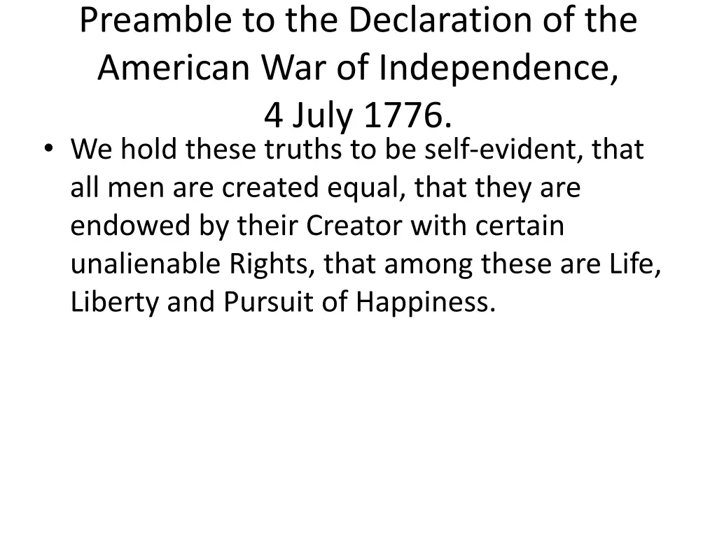 preamble to the declaration of the american