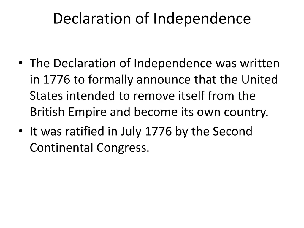 declaration of independence