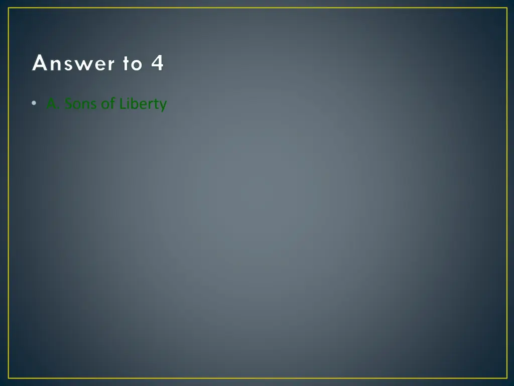 answer to 4