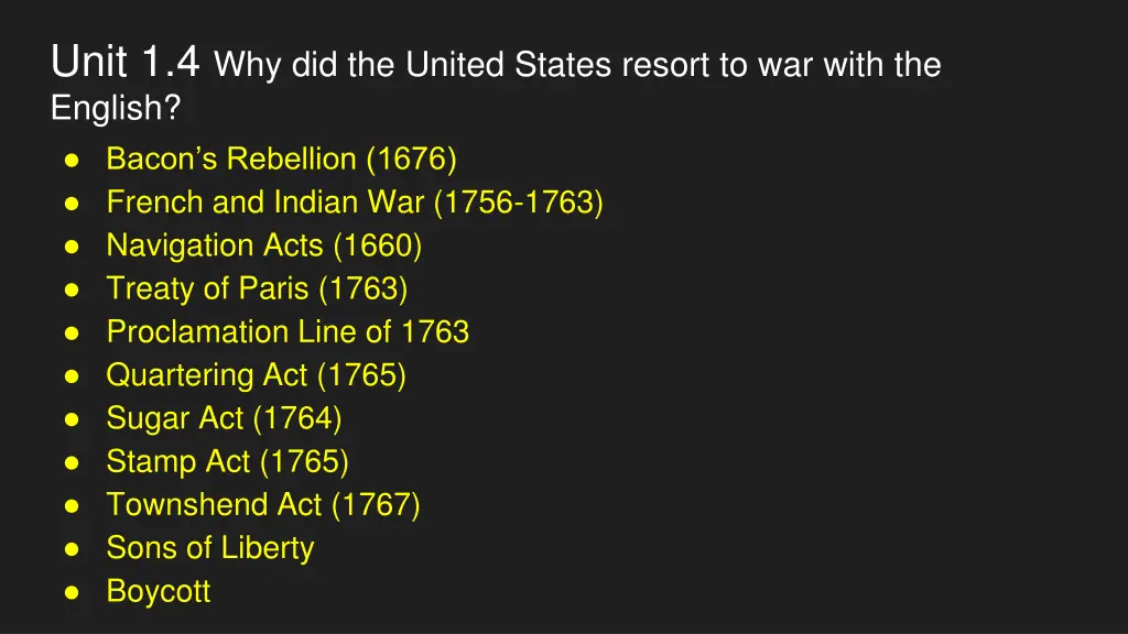 unit 1 4 why did the united states resort