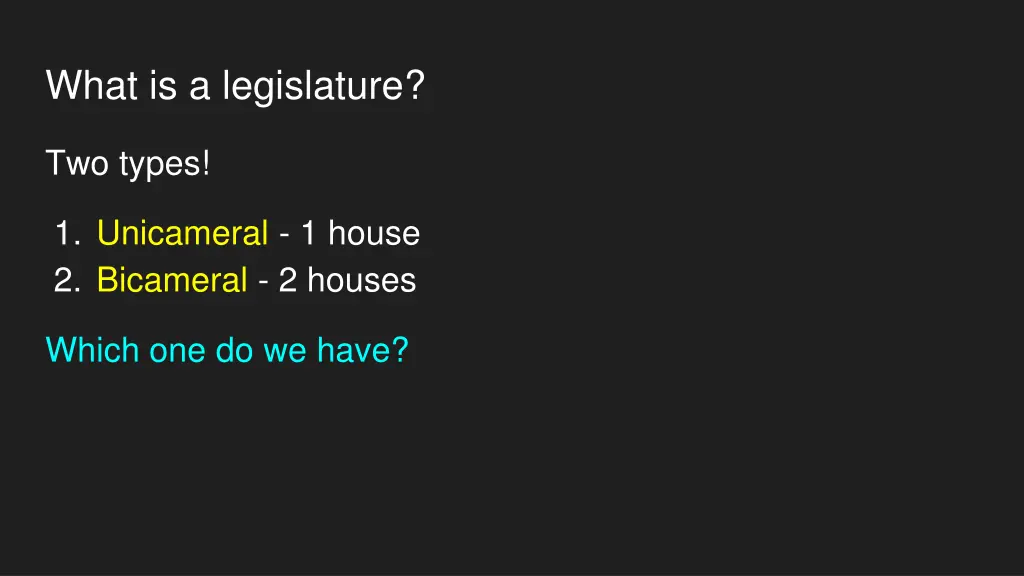 what is a legislature