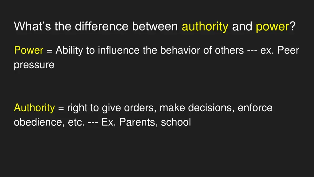 what s the difference between authority and power