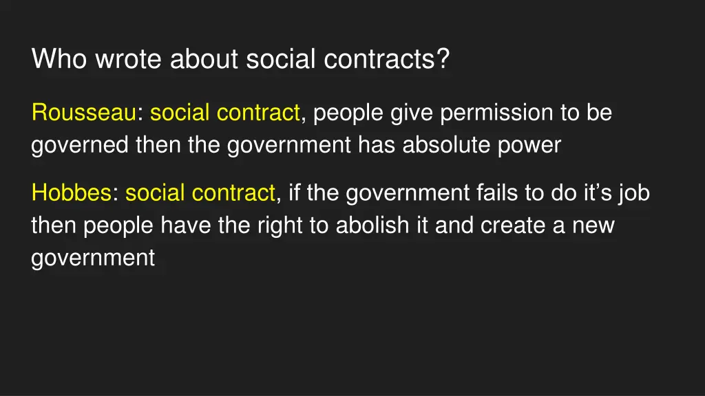 who wrote about social contracts