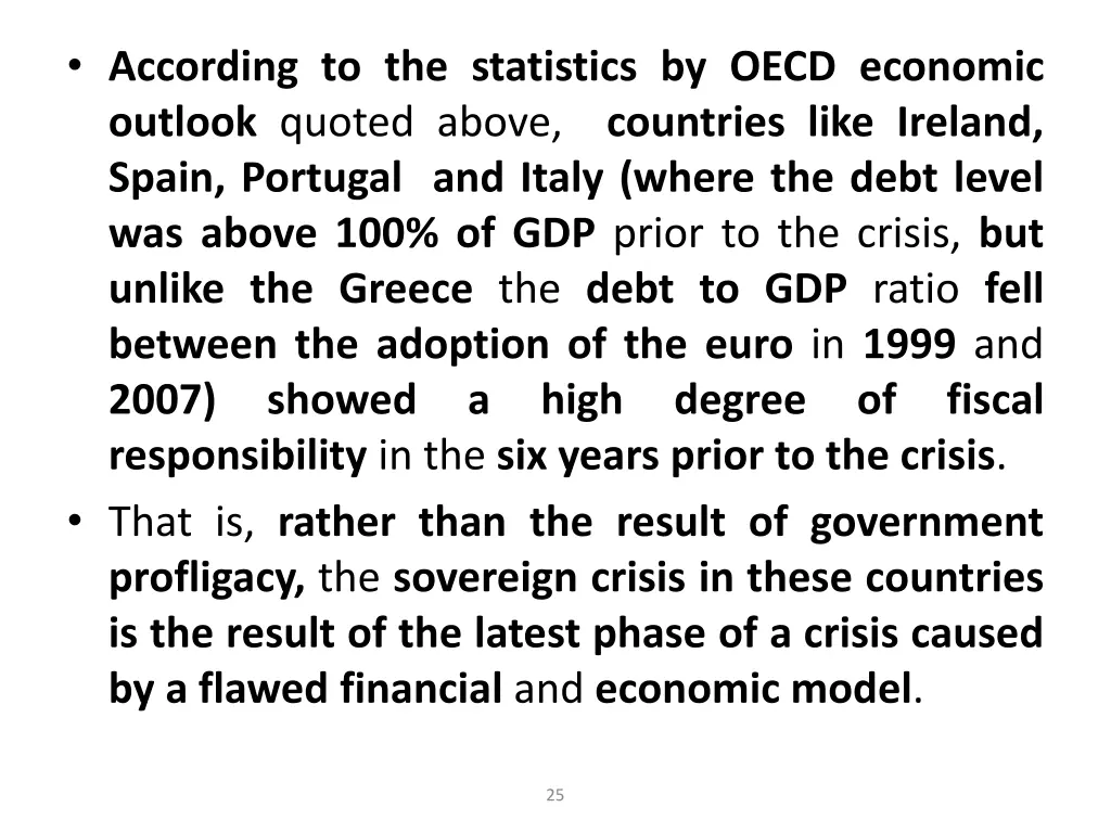 according to the statistics by oecd economic