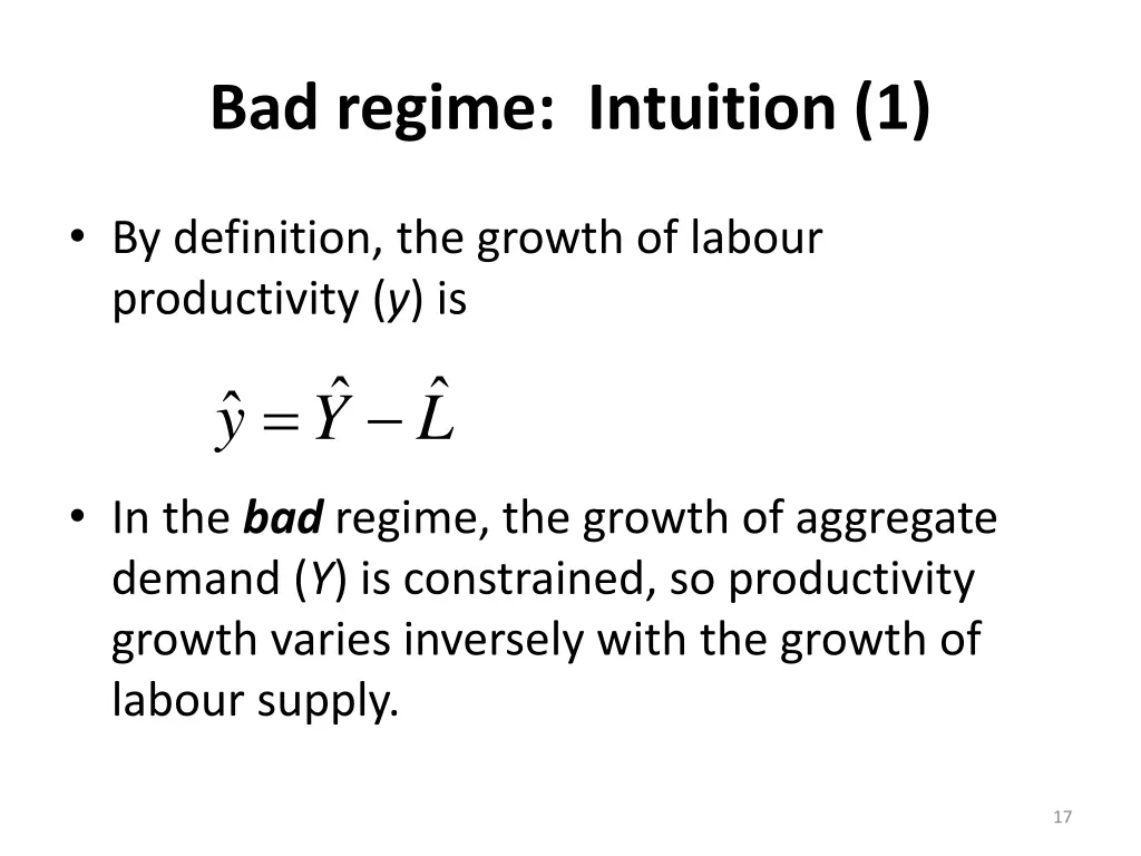 bad regime intuition 1