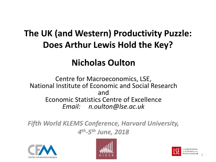 the uk and western productivity puzzle does