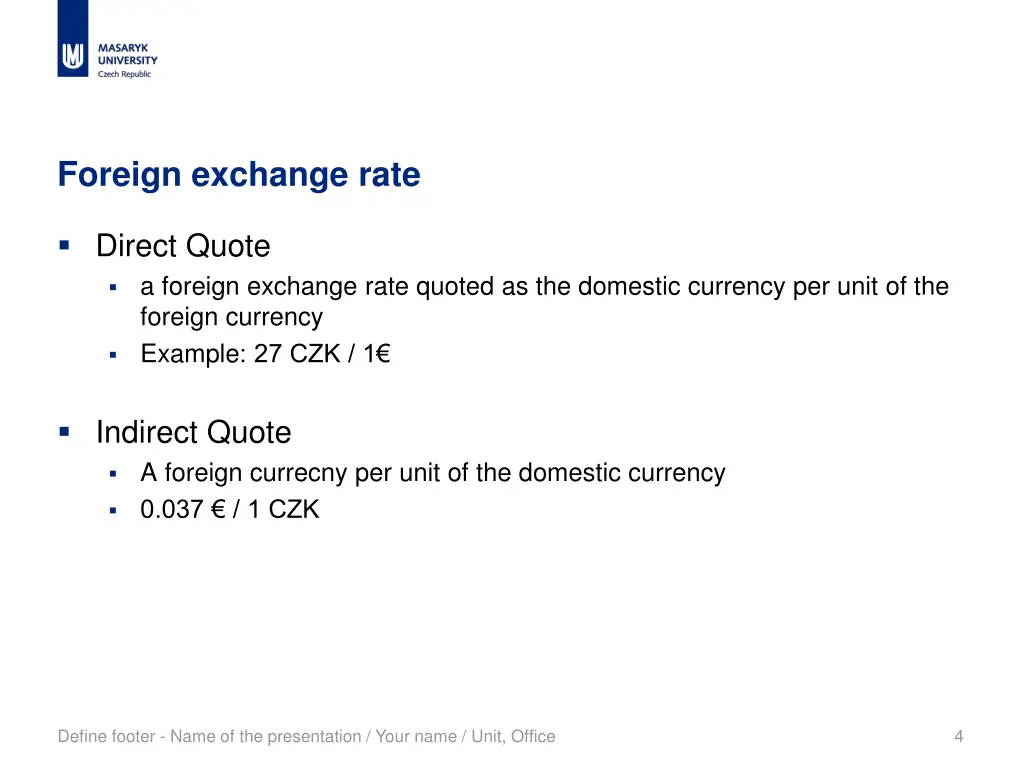 foreign exchange rate