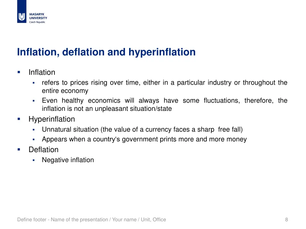 inflation deflation and hyperinflation