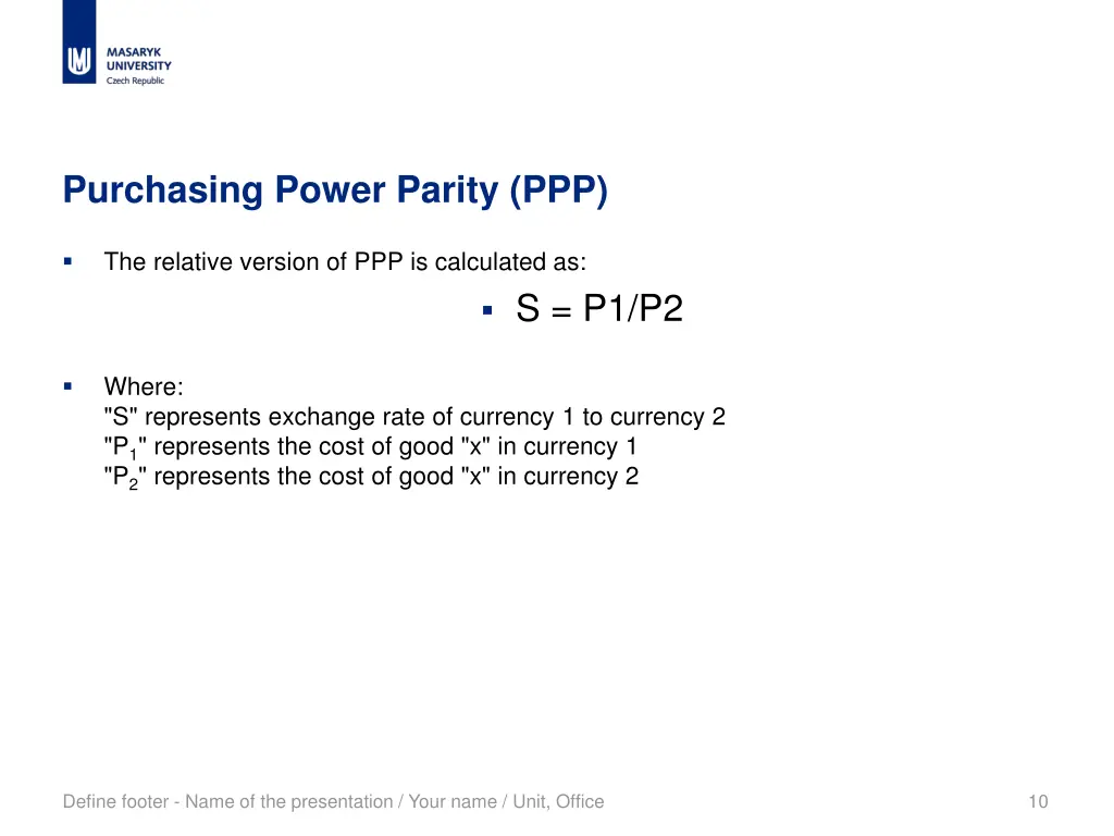 purchasing power parity ppp 1