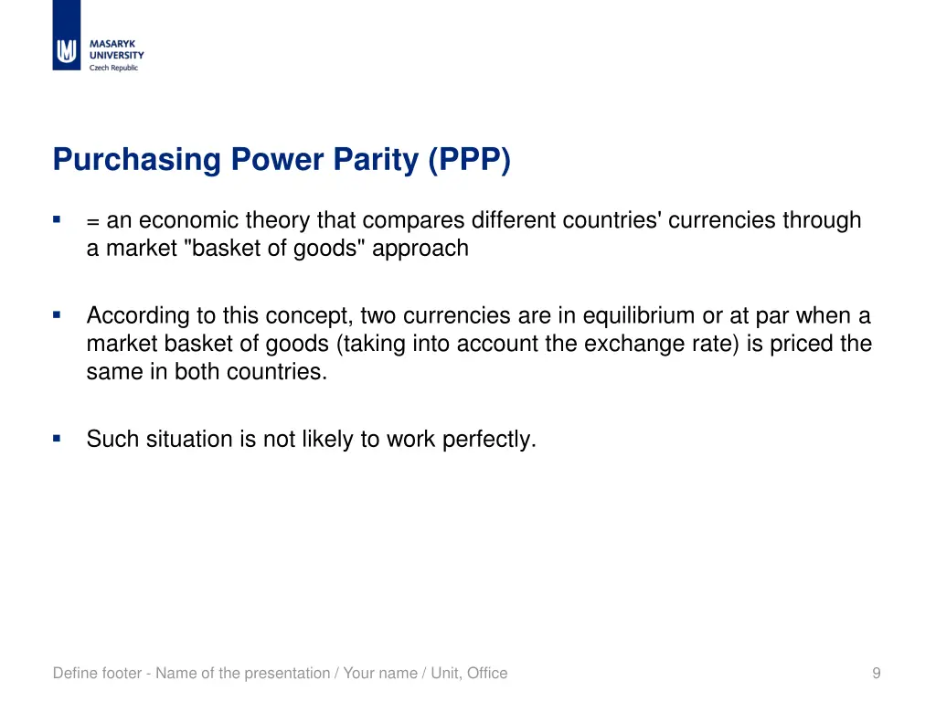 purchasing power parity ppp