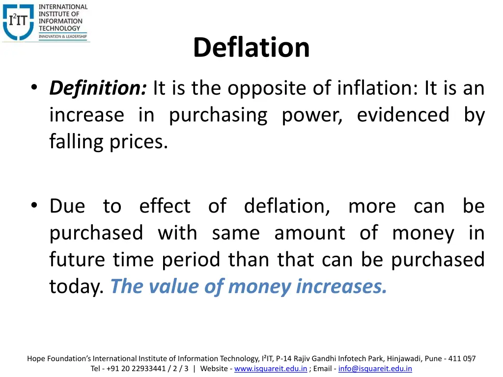 deflation