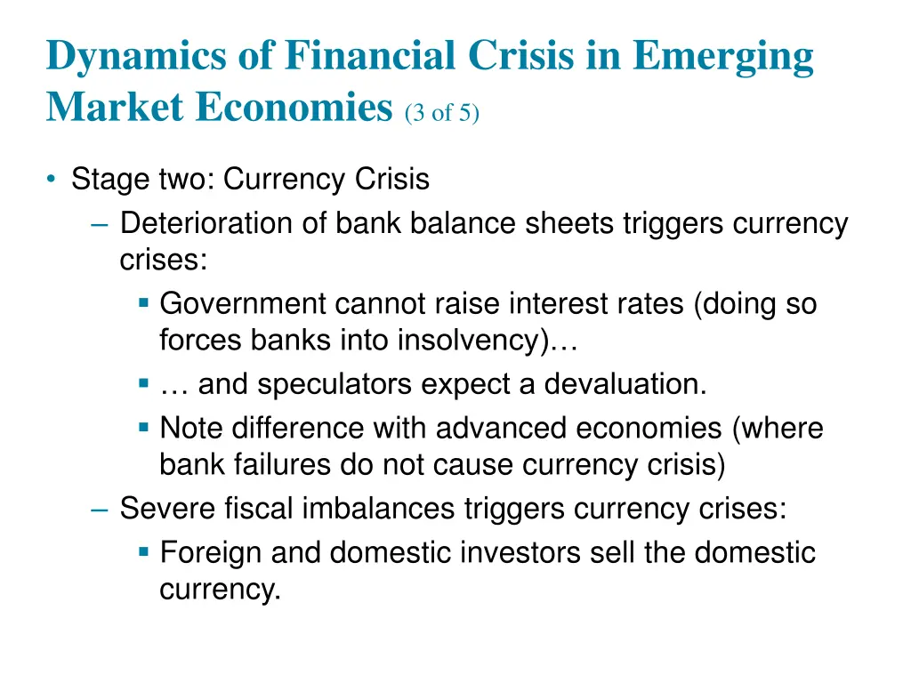 dynamics of financial crisis in emerging market 2