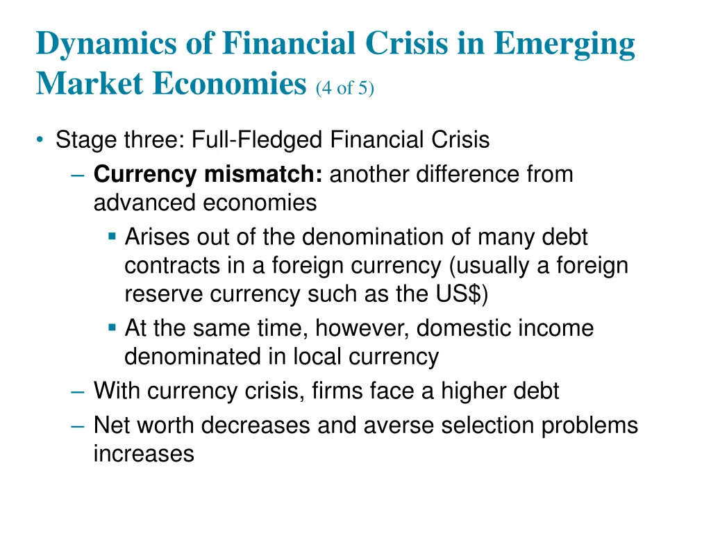 dynamics of financial crisis in emerging market 3