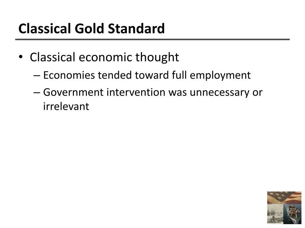 classical gold standard 1