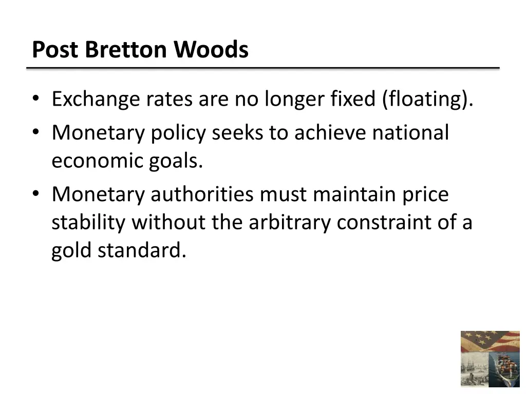 post bretton woods