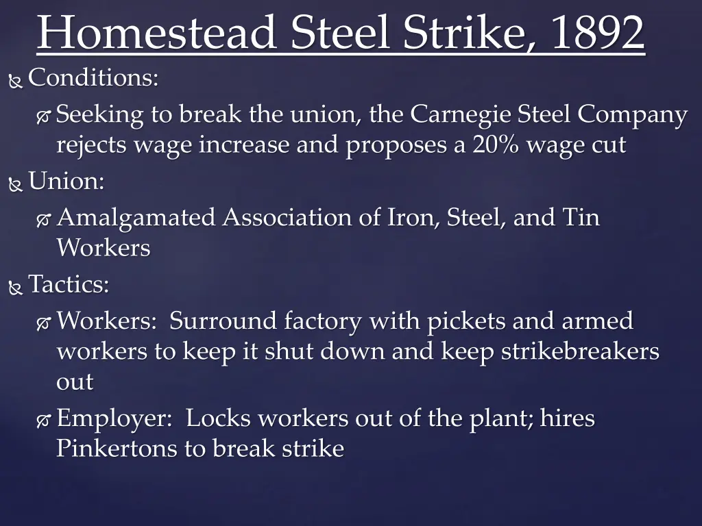 homestead steel strike 1892