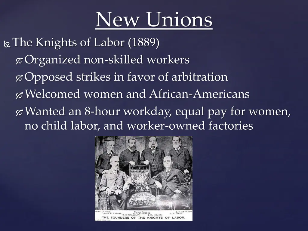 new unions