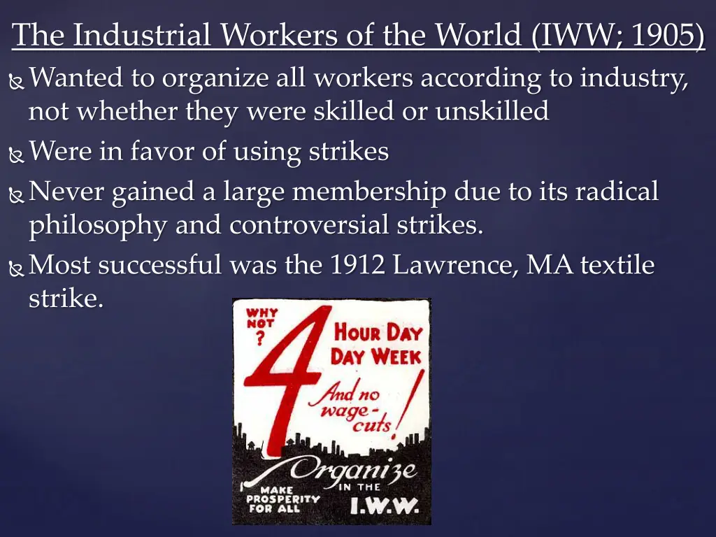 the industrial workers of the world iww 1905