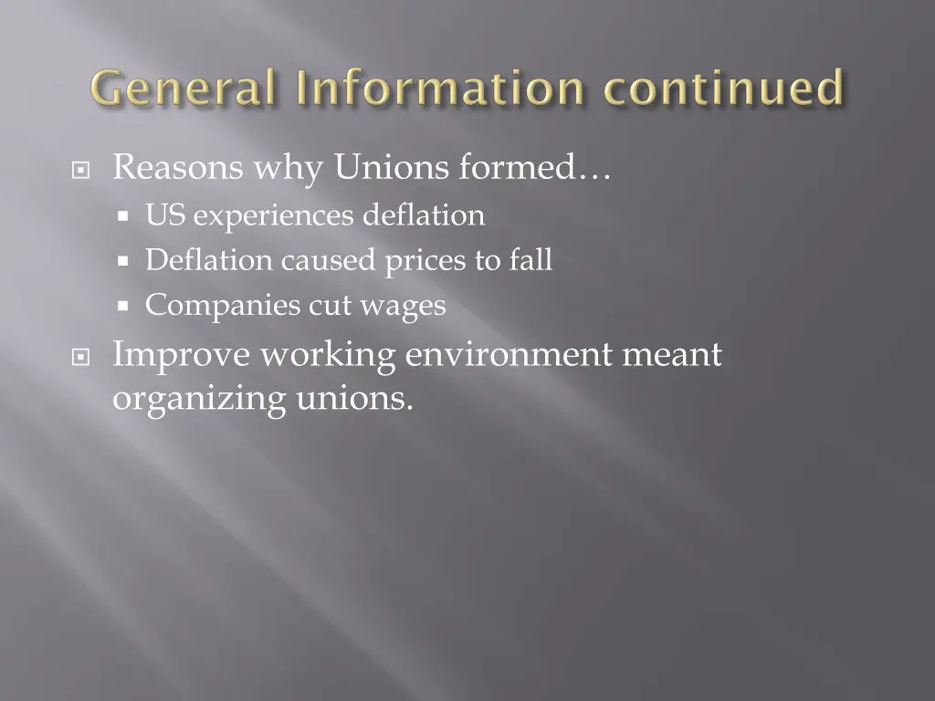 reasons why unions formed us experiences