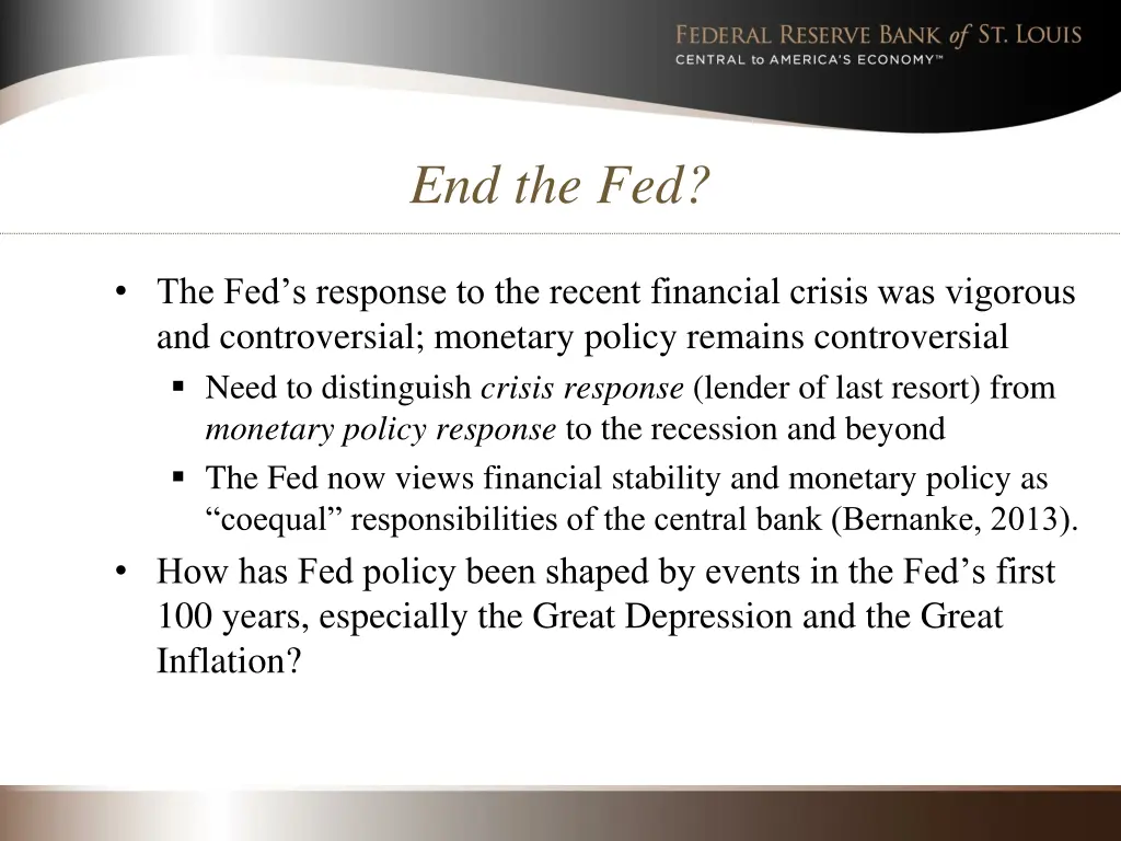 end the fed