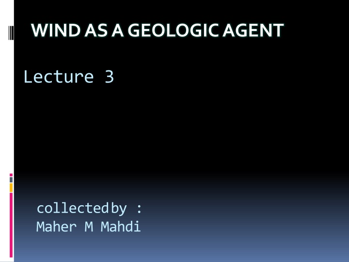 wind as a geologic agent