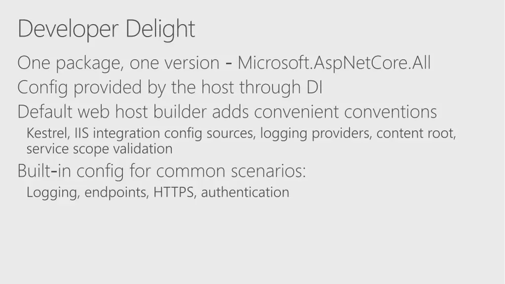 developer delight one package one version