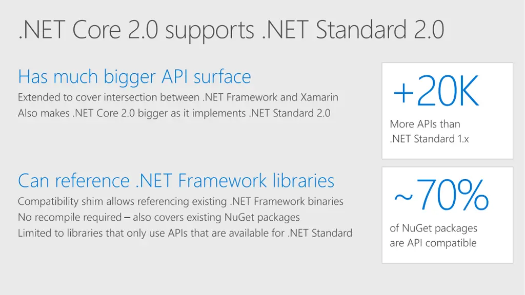 net core 2 0 supports net standard 2 0