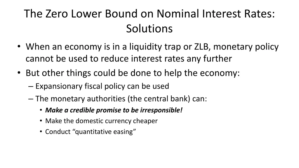 the zero lower bound on nominal interest rates 5