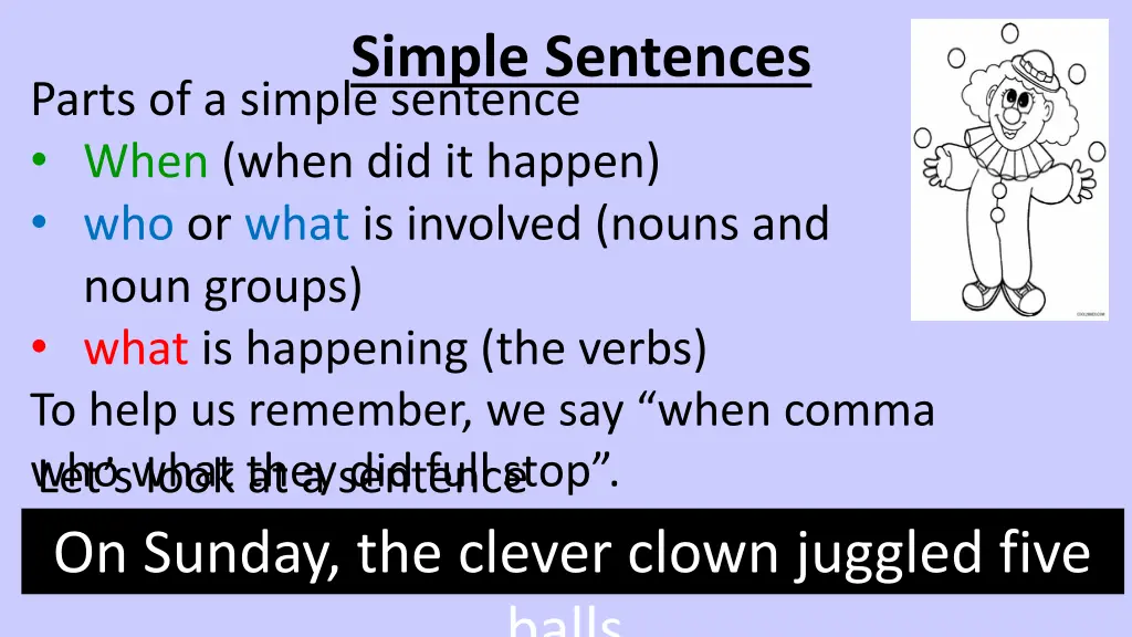 simple sentences 3