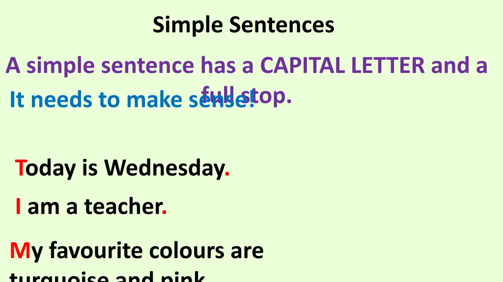 simple sentences