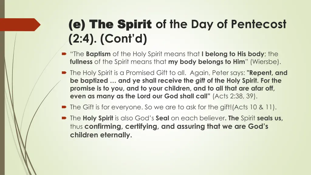 e the spirit e the spirit of the day of pentecost 1