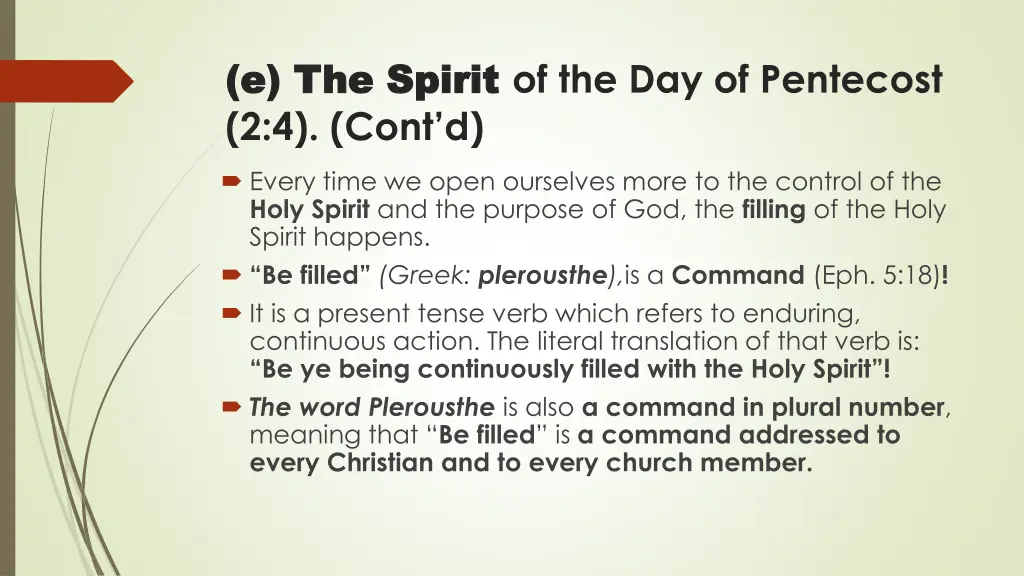 e the spirit e the spirit of the day of pentecost 2