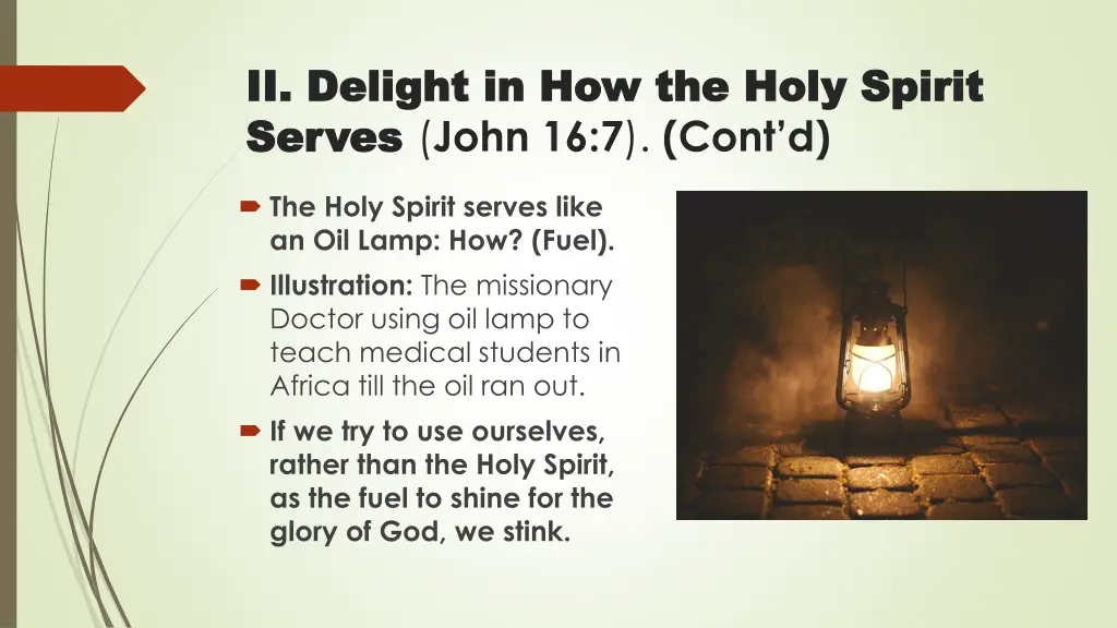 ii ii delight in how the holy spirit delight