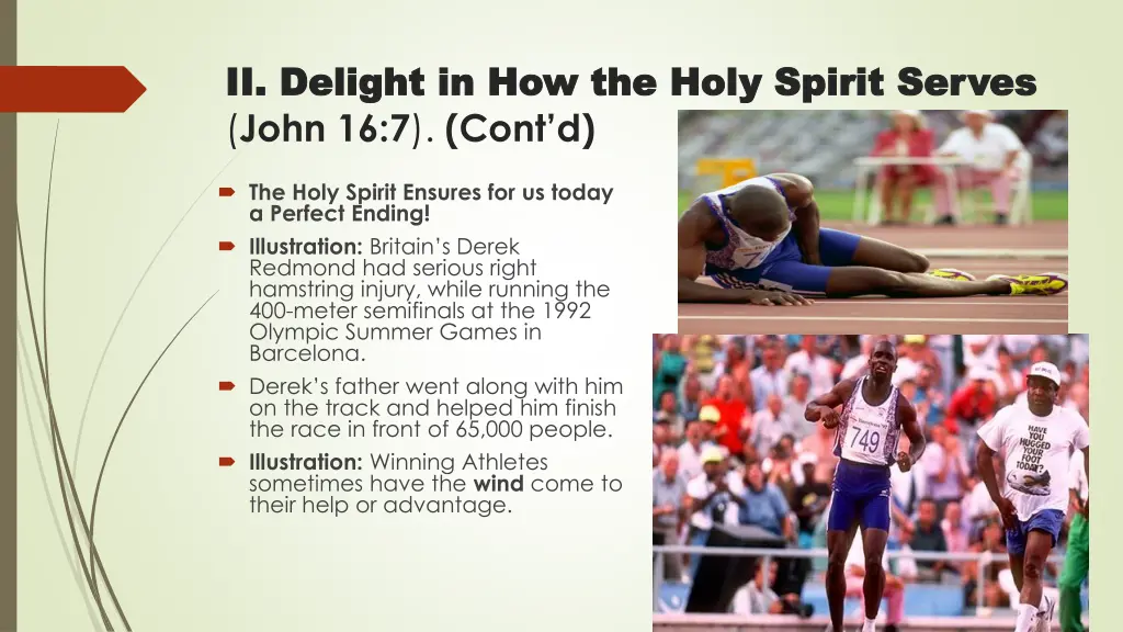 ii ii delight in how the holy spirit serves